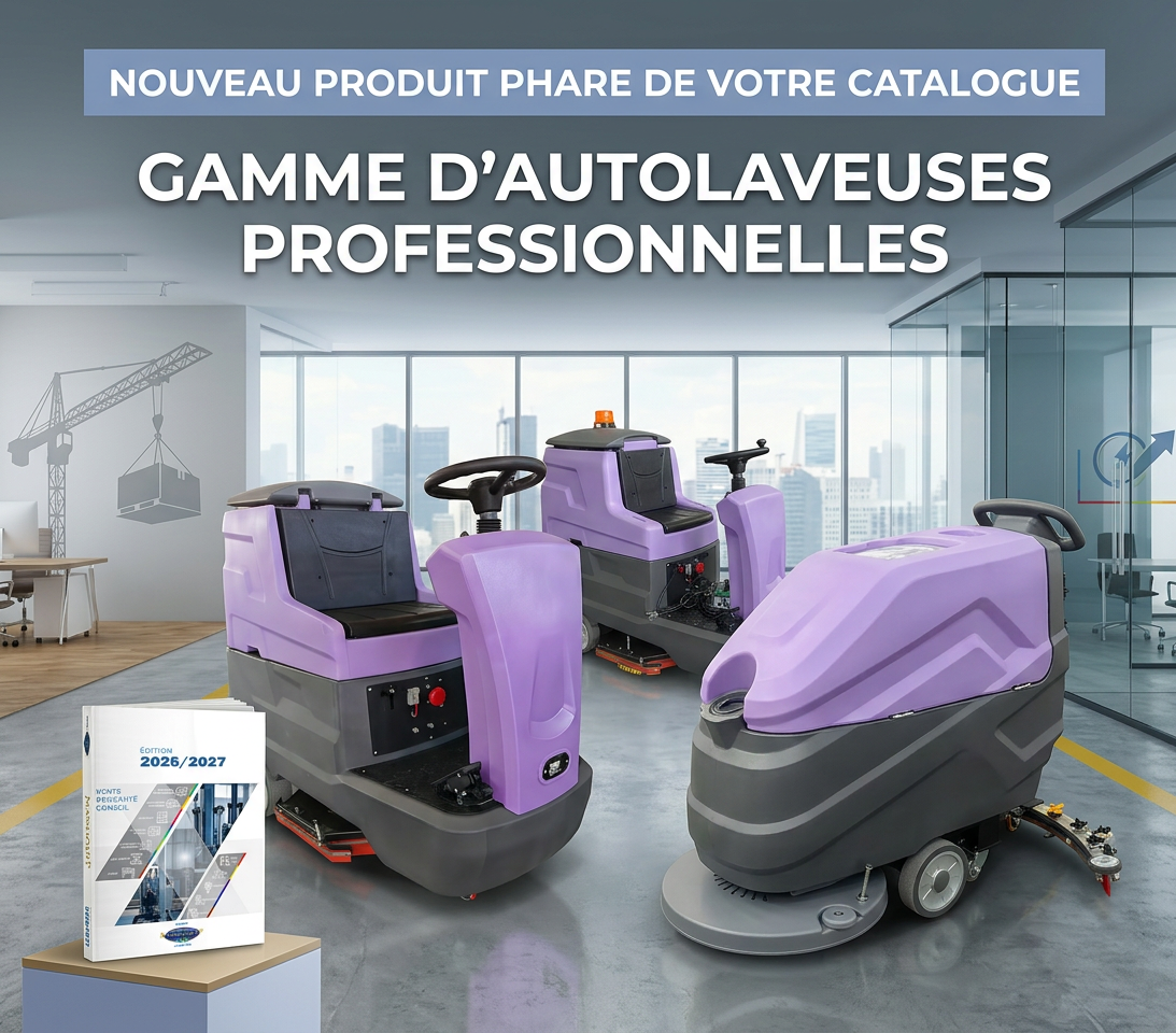 Manuquip : Nouvelle gamme d'autolaveuses professionnelles éligibles subvention CARSAT